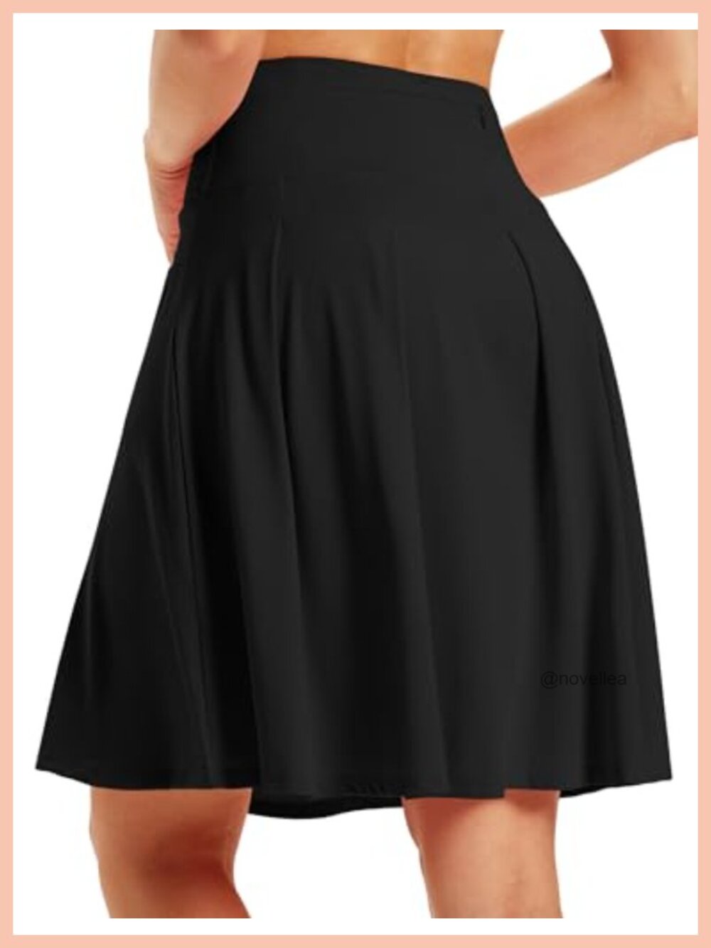 Women's Athletic Skort with Pockets High Waisted Tummy Control Knee Length Golf